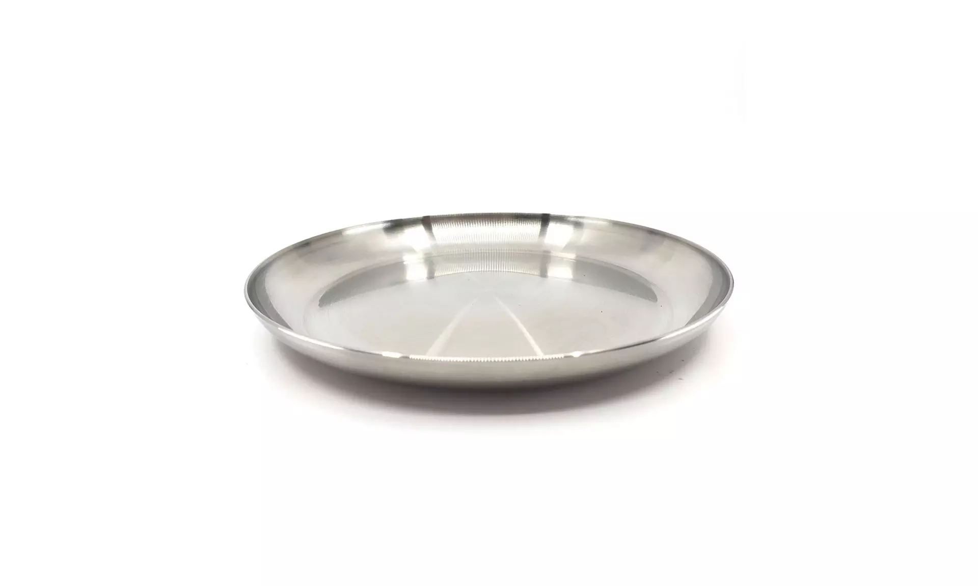 Premium STS 304 Stainless Steel Dinner Plates Heavy Duty Round 6 Inch Plate - Second Medium