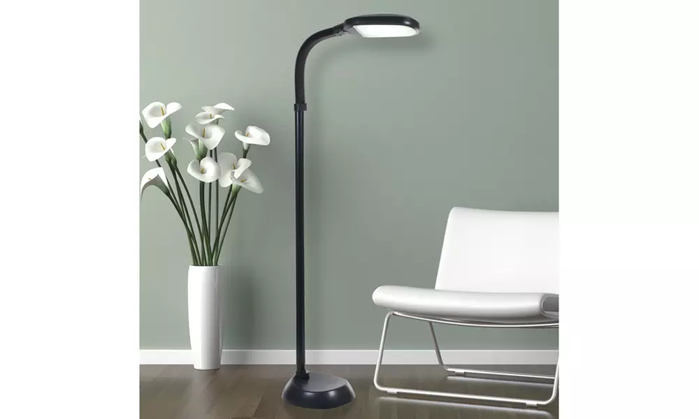LED Natural Full Spectrum Sunlight Therapy Floor Lamp with Dimmer by Lavish Home - Primary Image