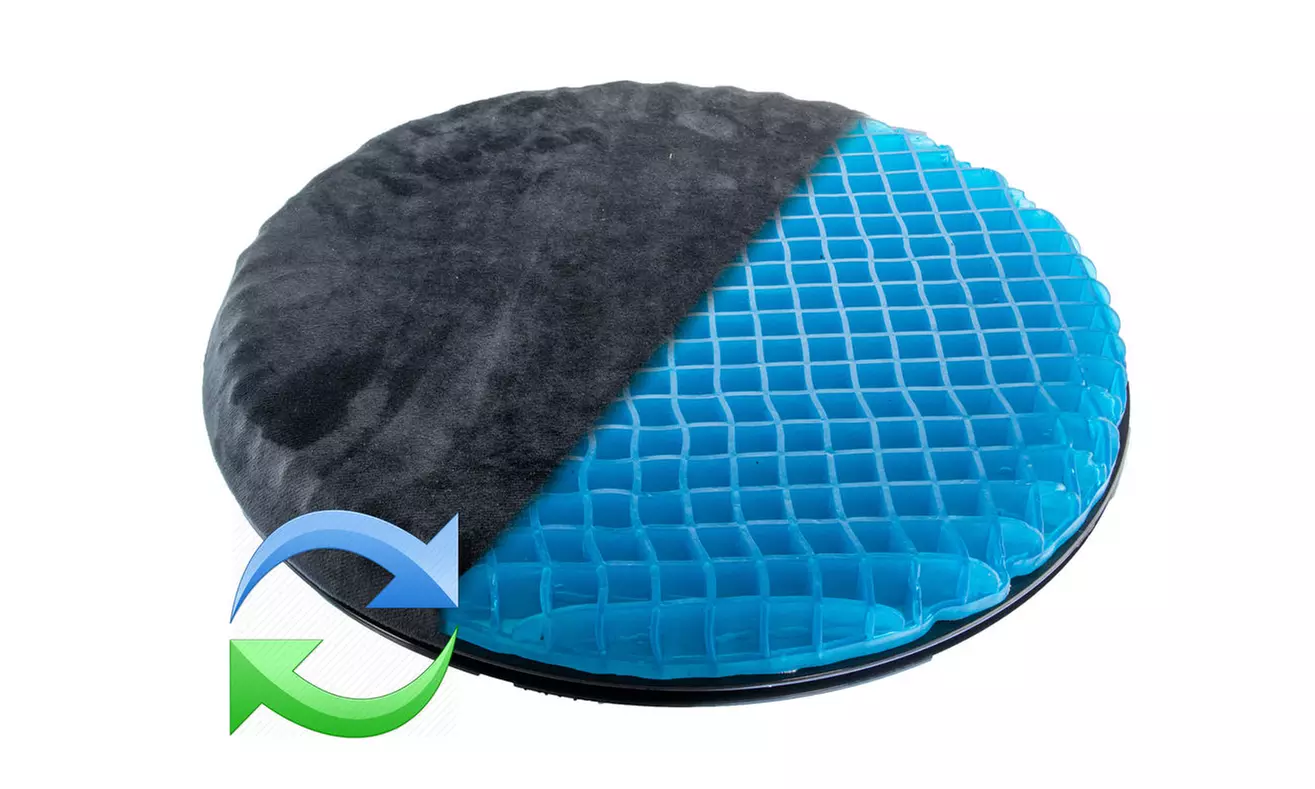 360 Swivel Rotating Car Seat Cushion Orthopedic Honeycomb Gel Easy In Out TV - Primary Image