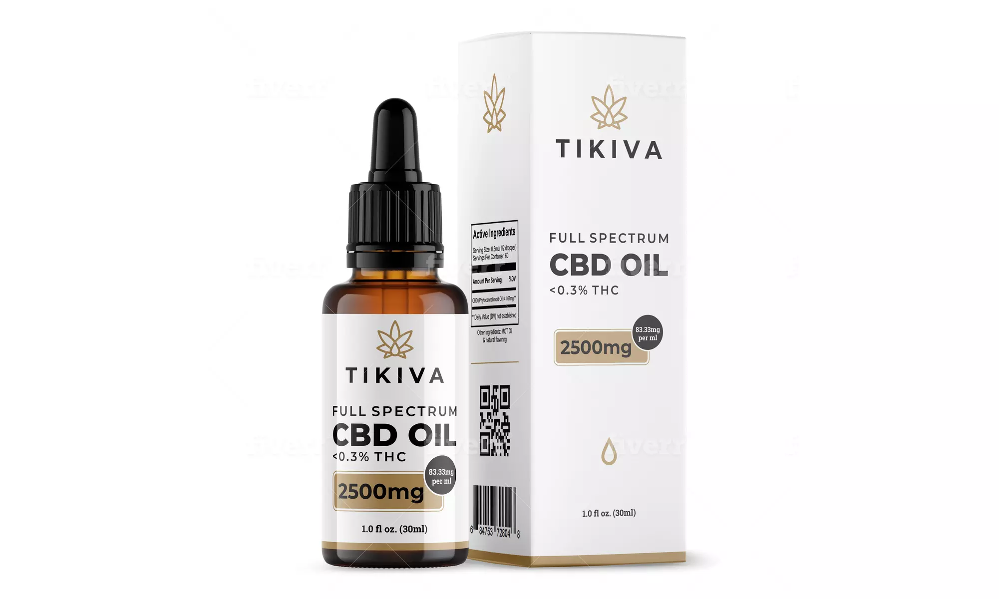 Tikiva High-Potency Full-Spectrum CBD Oil (500mg, 1000mg, 1500mg, or 2500mg)