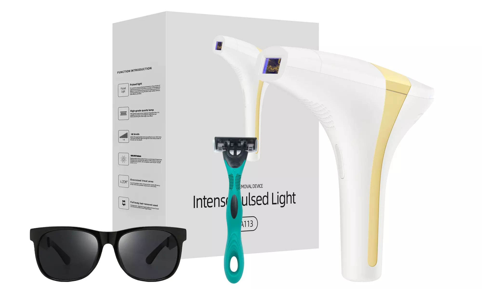 At-Home IPL Hair Removal with 8 Energy Levels 2 Modes Hair Shaver for Whole Body - Primary Image