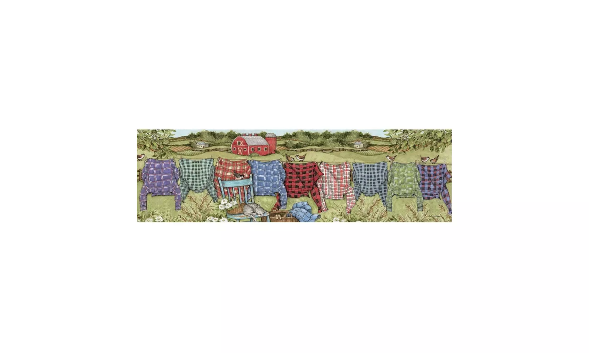 The Lang Companies Favorite Flannel Panoramic Puzzle (750-Piece) - Second Medium