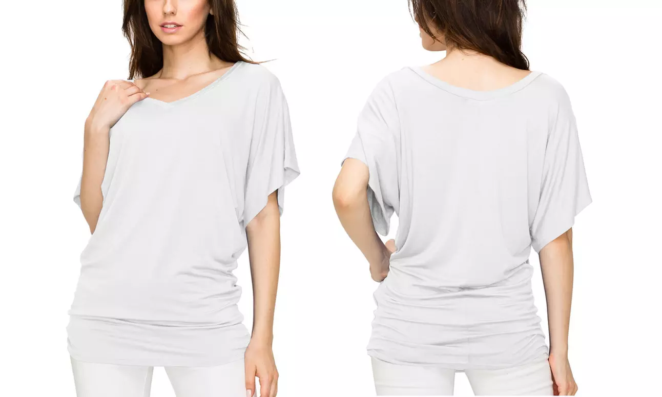 Women's Dolman Top S-3X  by Made by Johnny Plus Size 