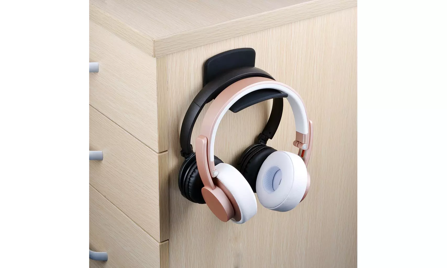 Headphone Hanger Holder Wall, Headset Hook Under Desk, Universal Stand - Primary Image