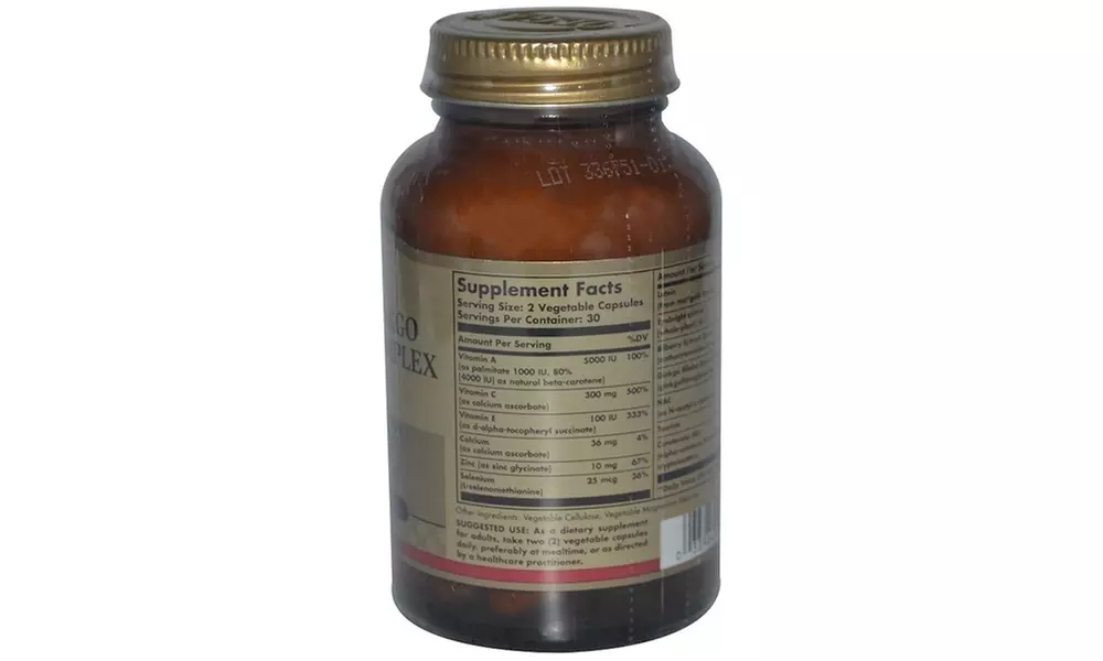 Solgar Bilberry Ginkgo Eyebright Complex Plus Lutein - Second Medium