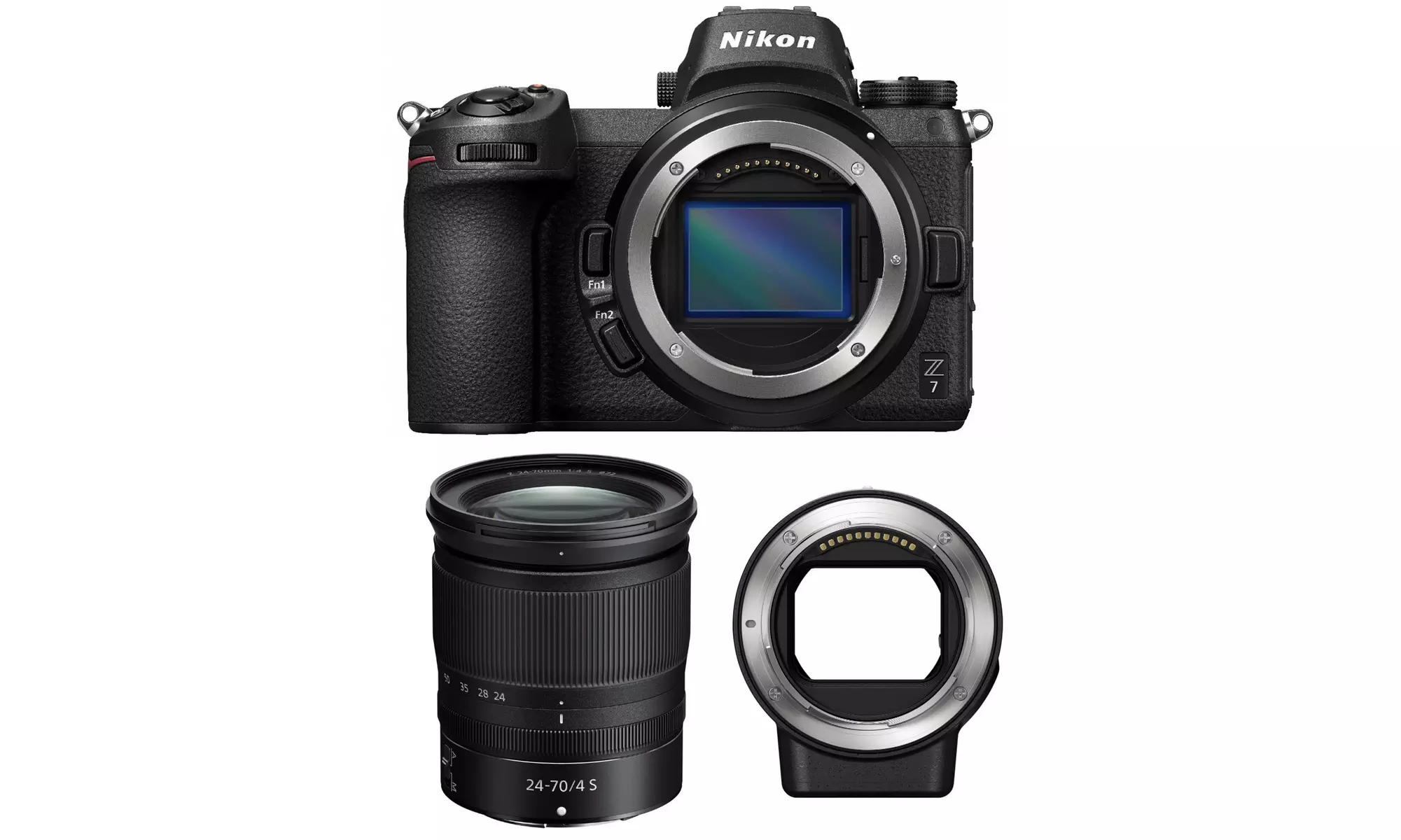 Nikon Z7 Mirrorless Digital Camera with 24-70mm Lens and Nikon FTZ Mount Adapter - Primary Image