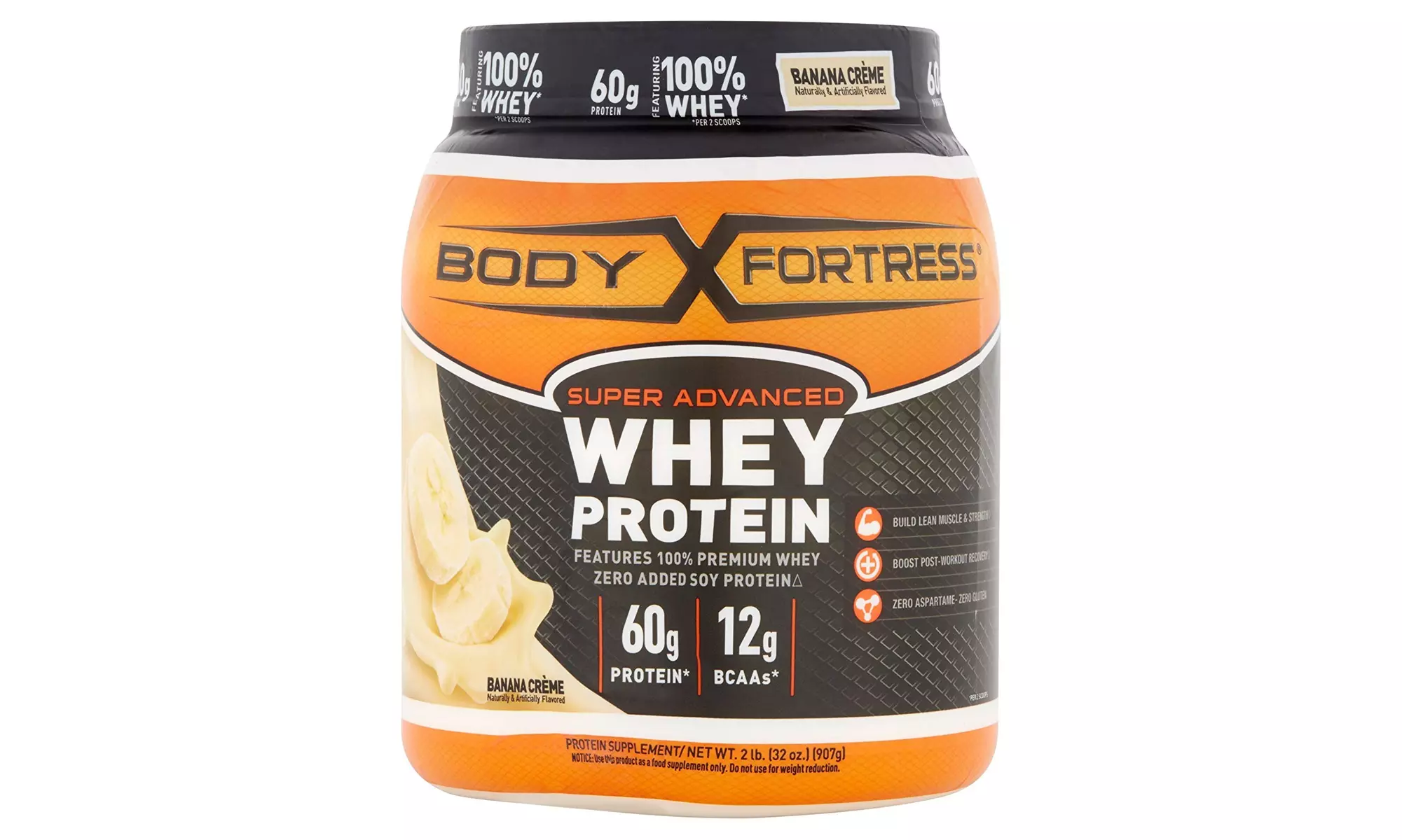 Body Fortress Super Advanced Whey Protein Powder, Banana Crème, 2 lbs - Primary Image
