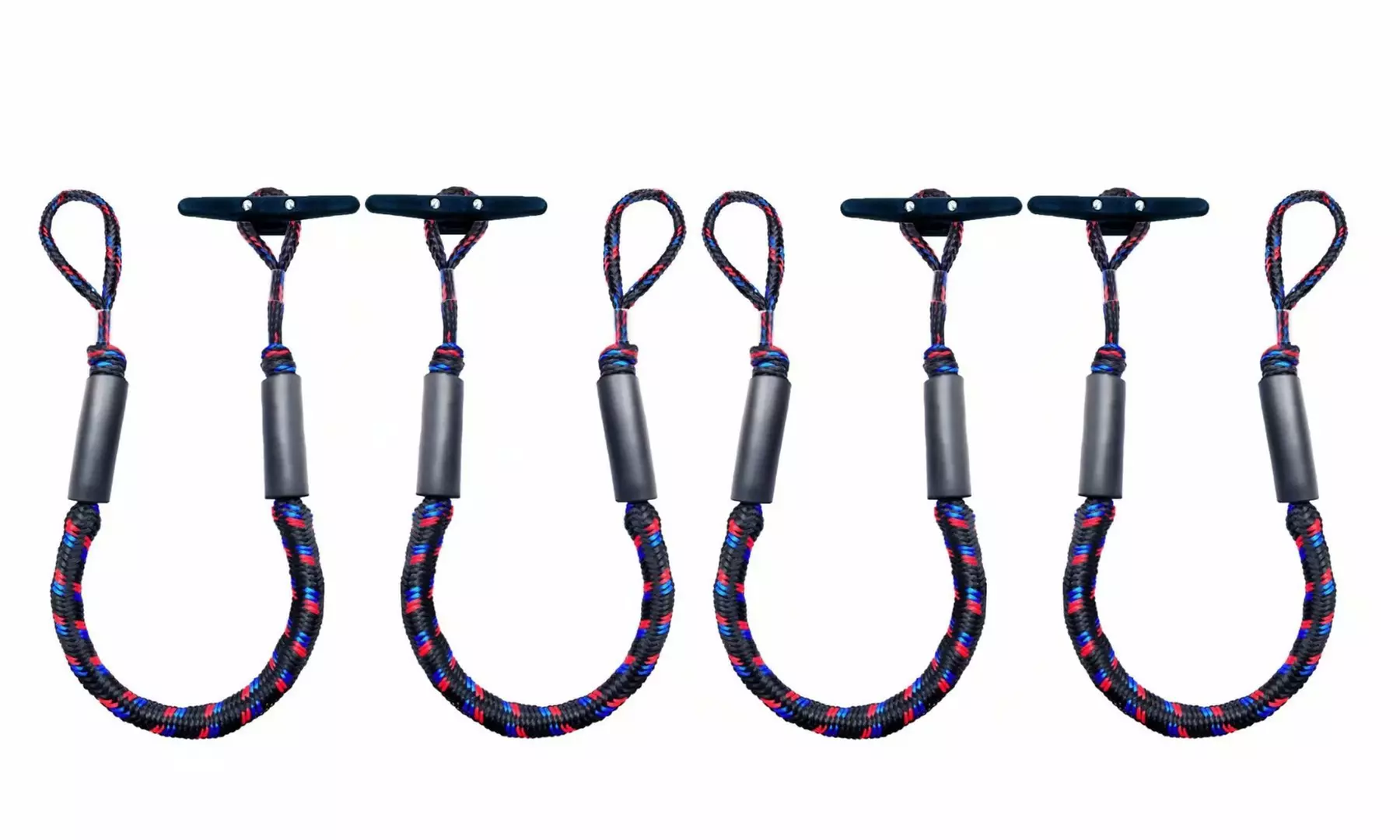 4 Pack Boat Dock Lines Bungee Docking Rope Mooring Rope Bungee Shock Cords