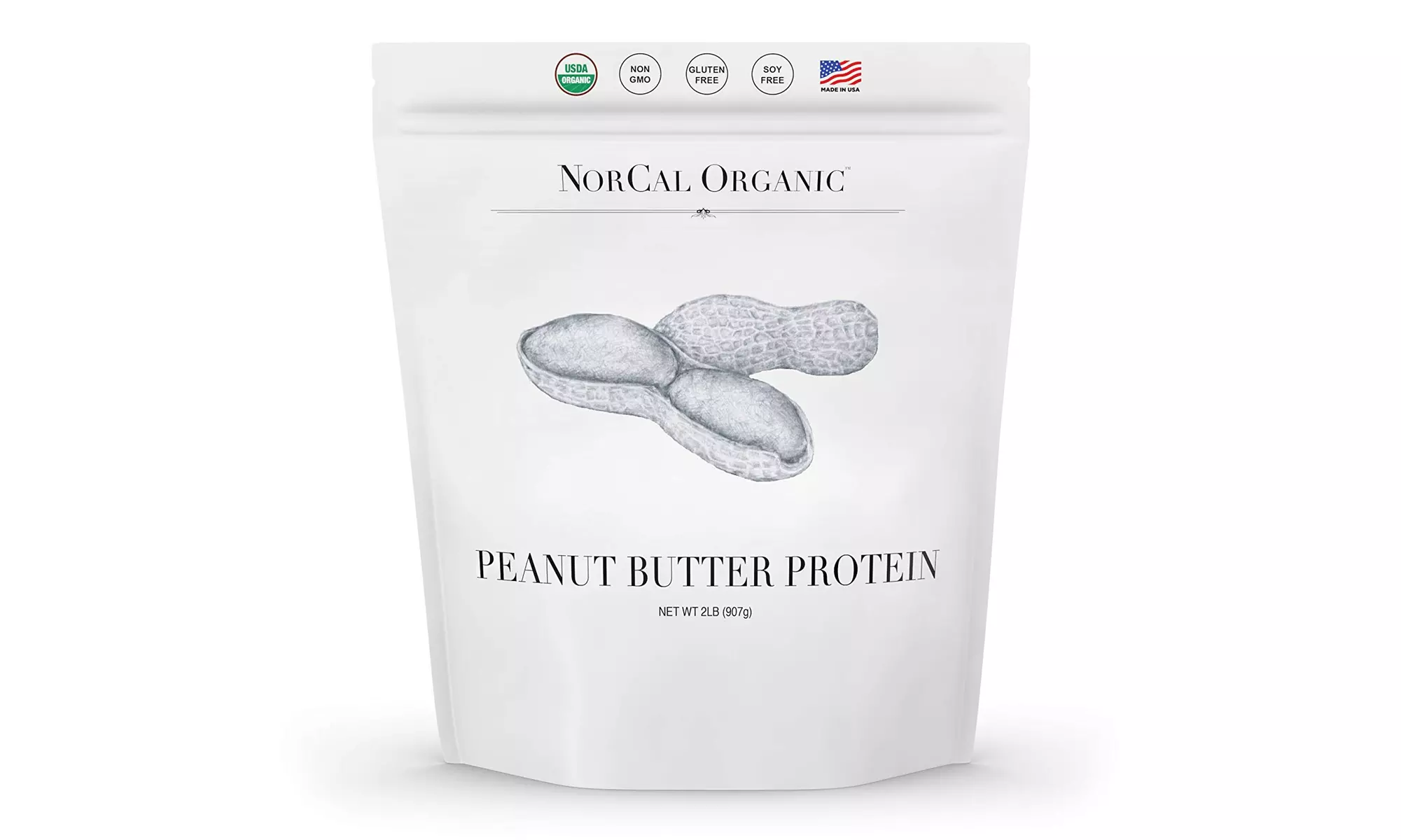 NorCal Organic Peanut Butter Protein Powder, 2lb - Primary Image