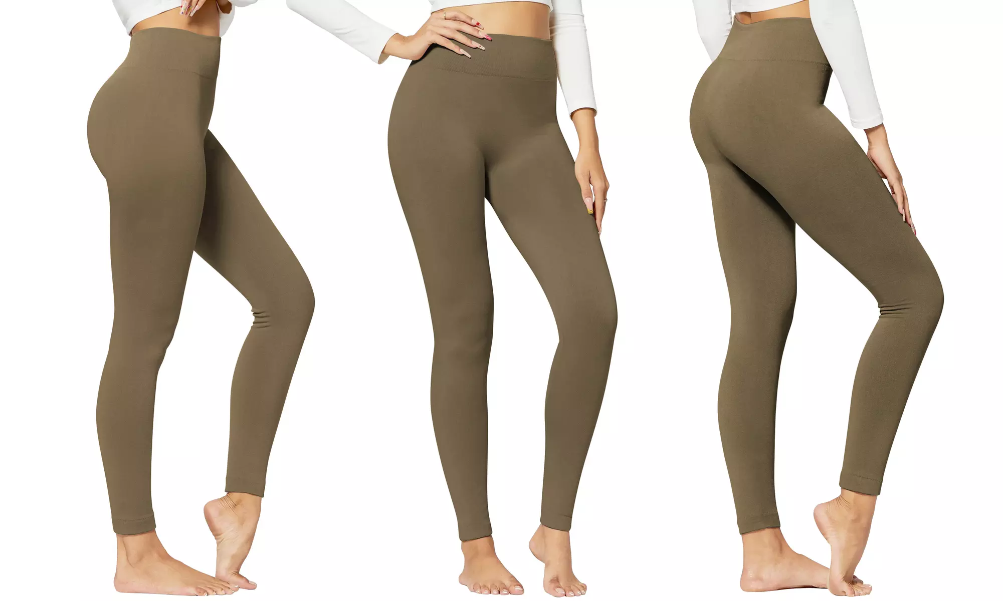 Women's Cozy Fleece-Lined Seamless Leggings