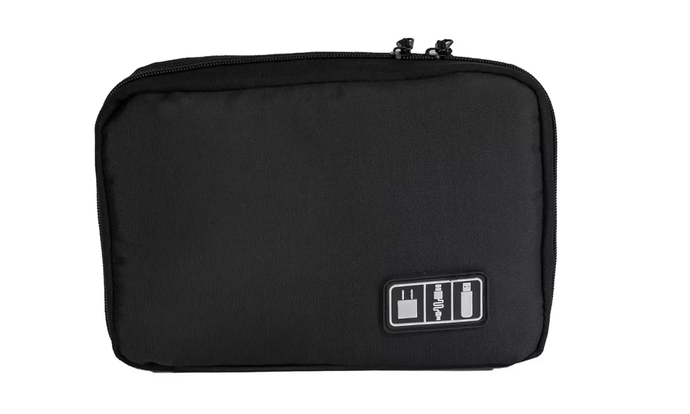 Electronics Accessories Organizer Travel Storage Hand Bag Cable USB Drive Case