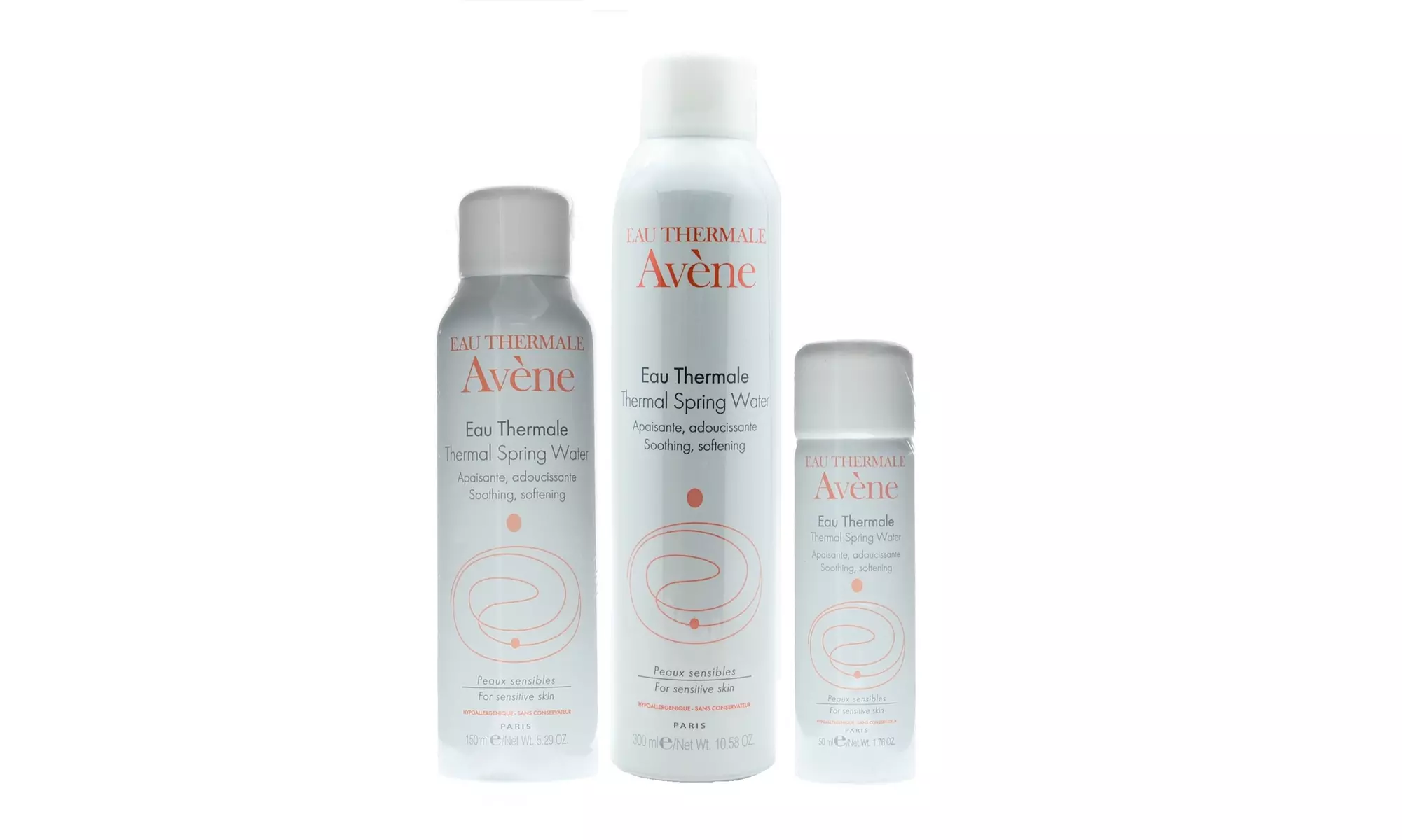 Avene Eau Thermale Thermal Spring Water 50ml OR 150ml OR 300ml (1 OR 2-Pack) - Primary Image