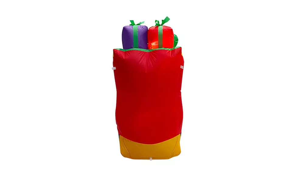 10ft Christmas LED Inflatable Santa Sleigh & Reindeers - Second Medium