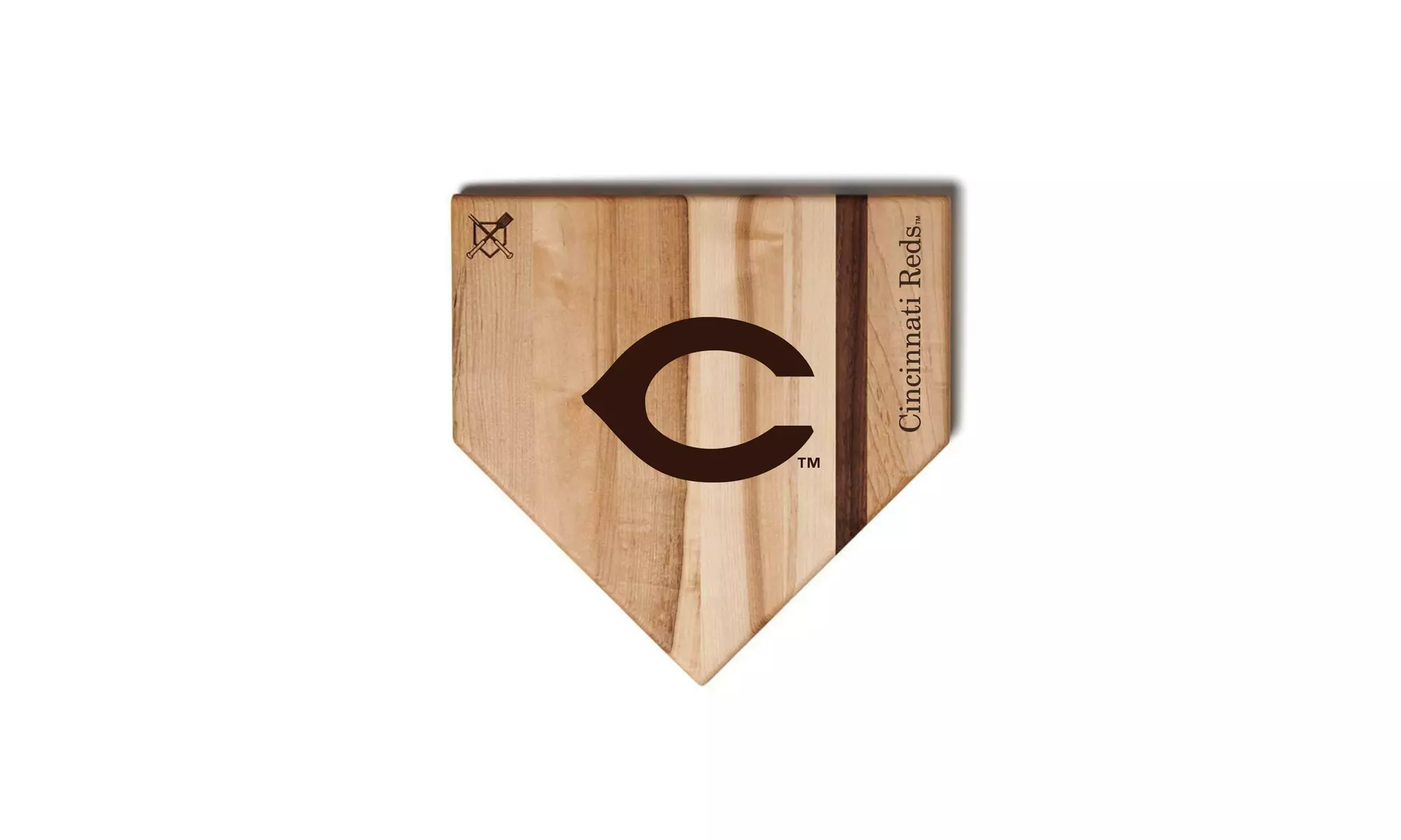 MLB 12-Inch or 17-inch Wooden Home Plate Cutting Board