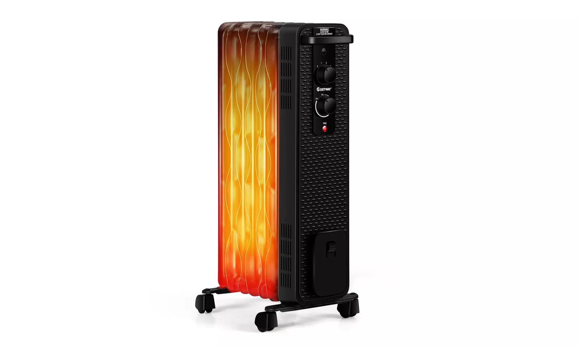 Costway 1500W Oil-Filled Heater Portable Radiator Heater w/Adjustable Thermostat - Primary Image