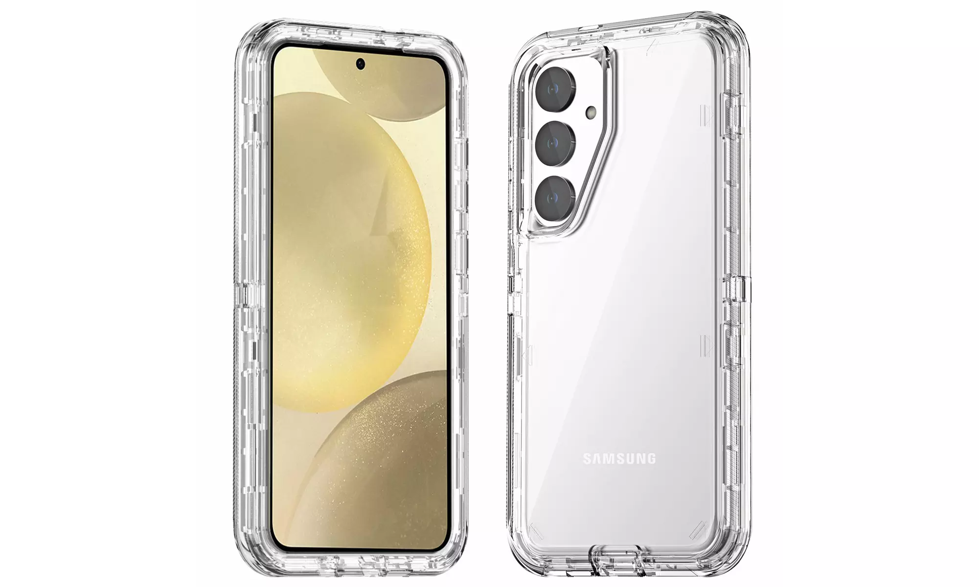 For Samsung Galaxy S24 Ultra/S24 Plus Shockproof Protective 3 Layer Hard Case