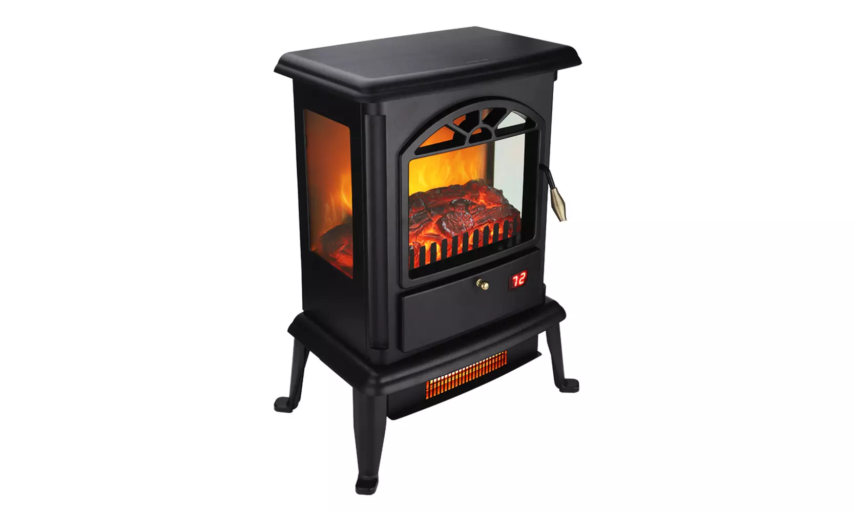 3D Electric Stove ,1500W Electric Fireplace with Life-like Flame & Sparks