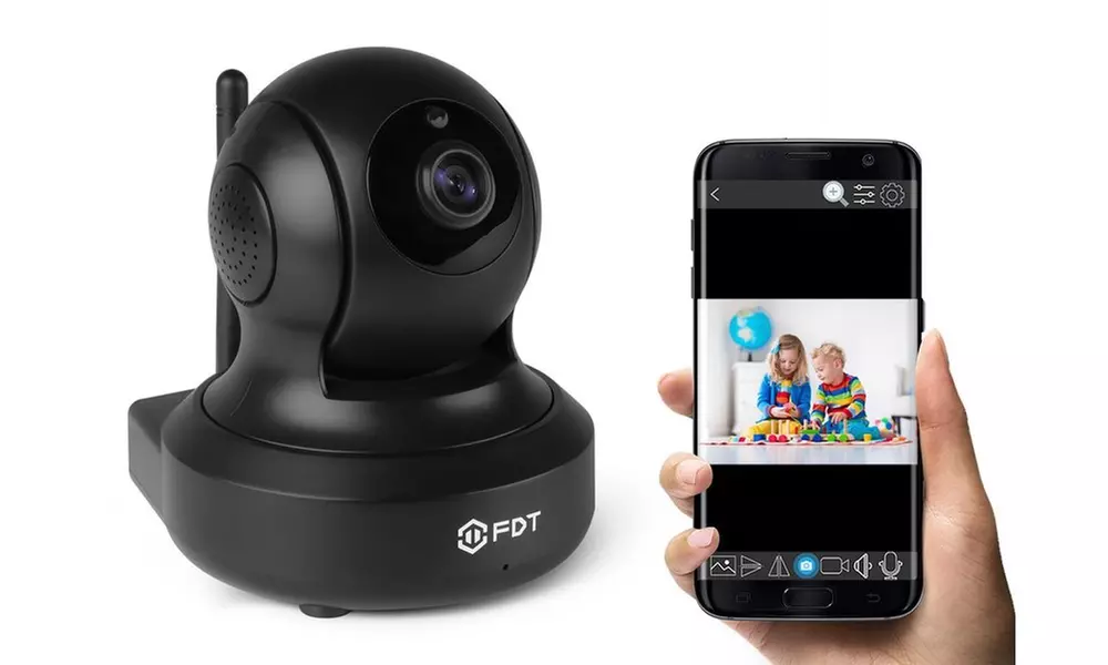 FDT 1080p Full HD WiFi Pan/Tilt Indoor Security Camera (1- or 2-Pack) - Primary Image