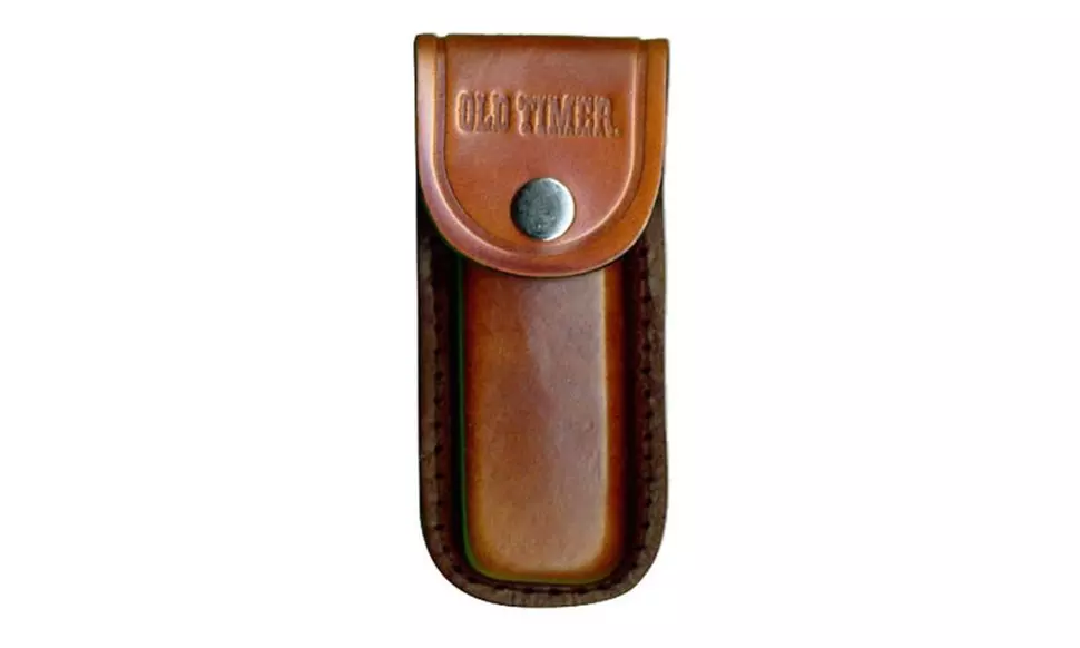 Old Timer Deerslayer, Knife Sure Grip Handle, Leather Sheath #15OT - Primary Image