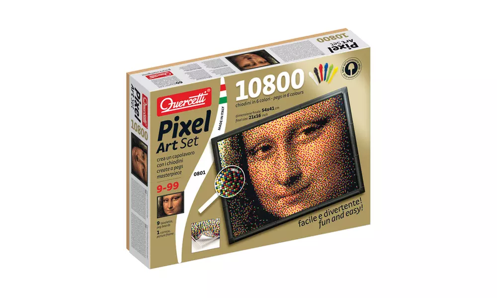 Mona Lisa Pixel Art Set: 10800 Pcs - Primary Image
