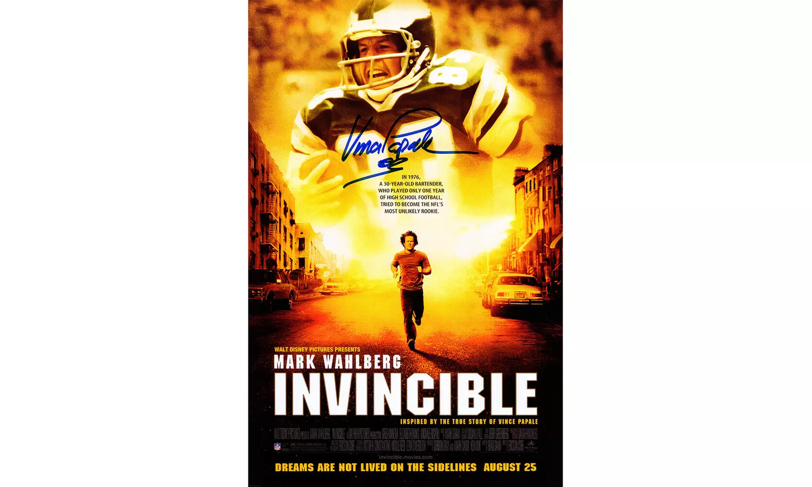 Vince Papale Signed Invincible 11x17 Movie Poster - Primary Image
