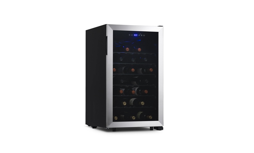 Newair Freestanding 50 Bottle Compressor Wine Fridge in Stainless Steel ...