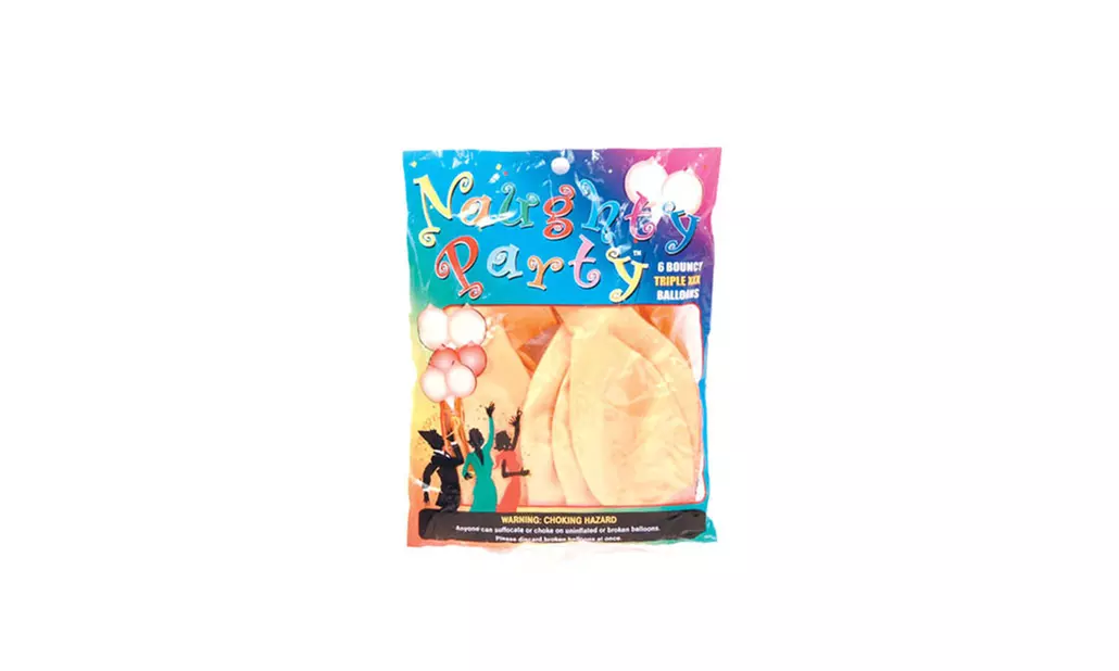 Naughty Party Boobie Balloons - Flesh Pack Of 6 - Primary Image