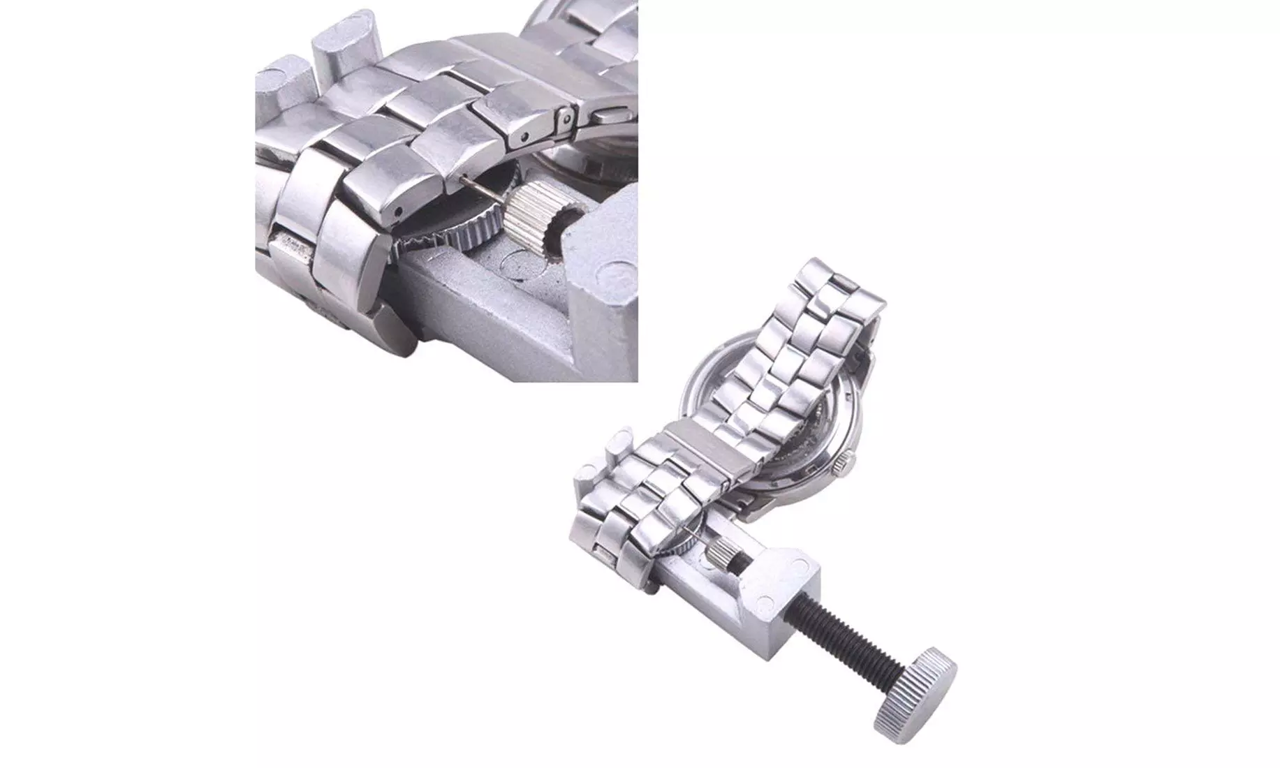 Metal Adjustable Watch Band Strap Bracelet Link Pin Remover Repair Kit