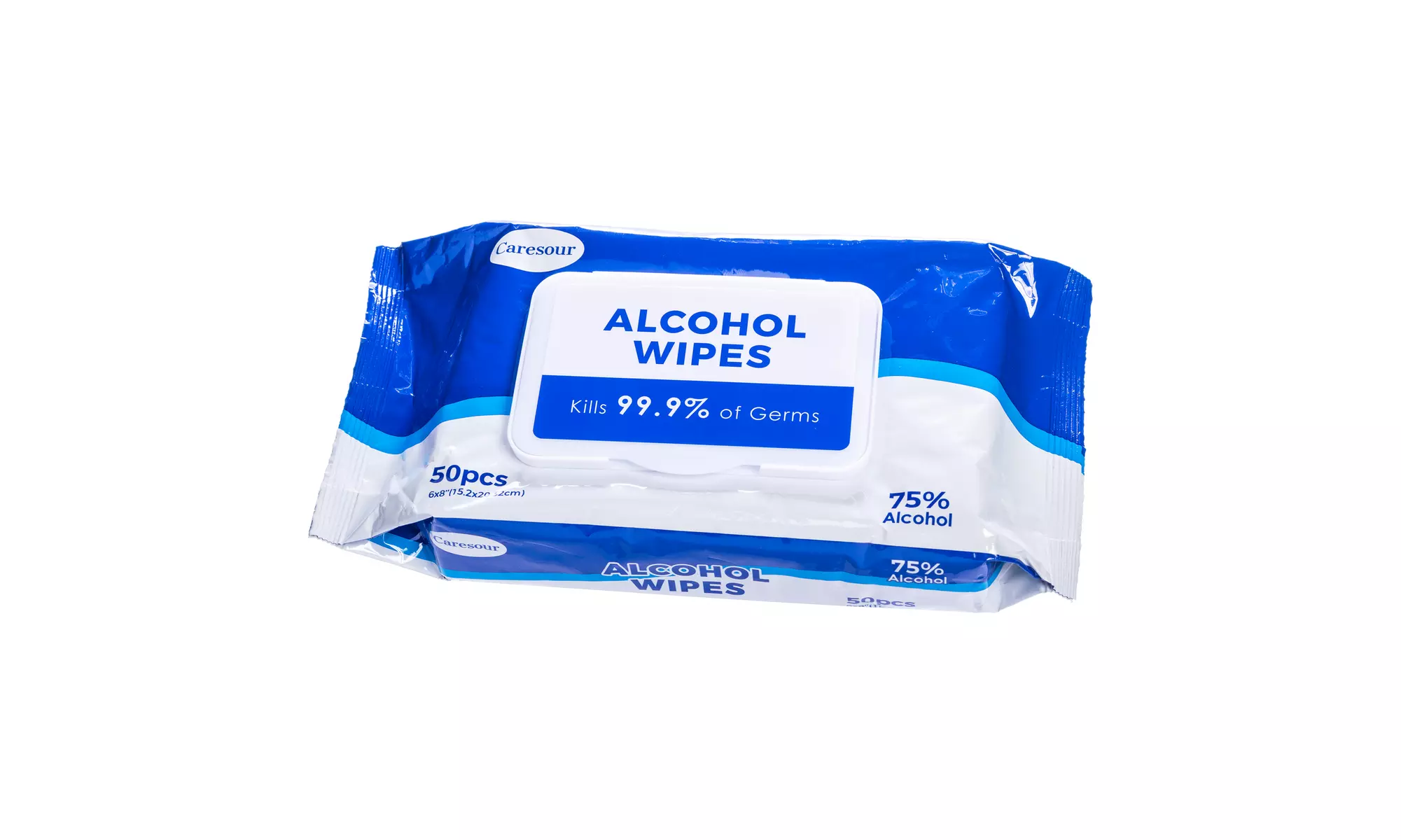 Caresour 75% Alcohol-Based Sanitizing Wipes - Multi-Pack Options Available - Primary Image
