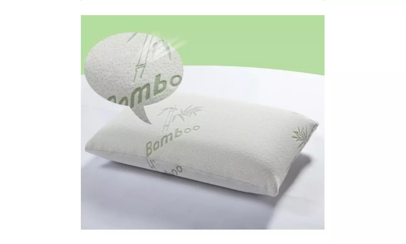 1pcs Hypoallergenic Bamboo Memory Fiber Foam Pillow - Primary Image
