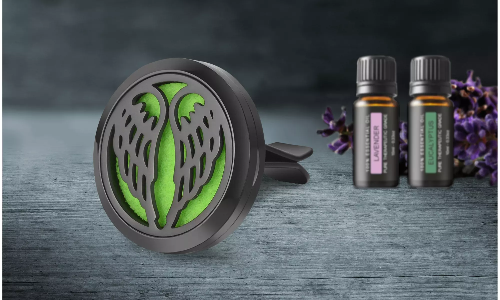 Aromatherapy Essential Oil Car Vent Diffuser with Two Optional Oils - Primary Image