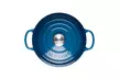 Le Creuset Signature Cast Iron Round Casserole, 2.75 Qt - Marseille Blue - Second Medium