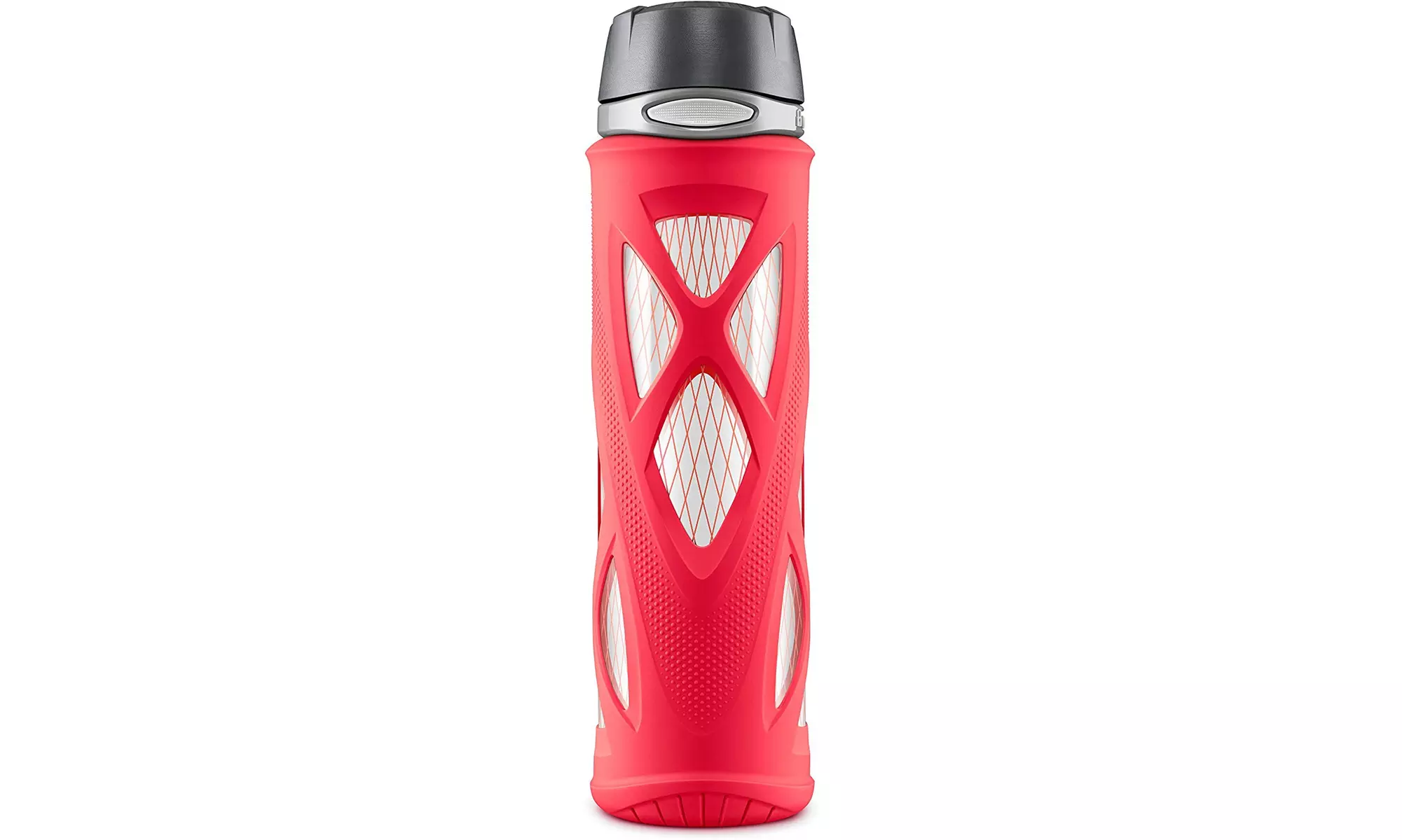 ZULU Atlas Glass Water Bottle with Silicone Sleeve - Primary Image