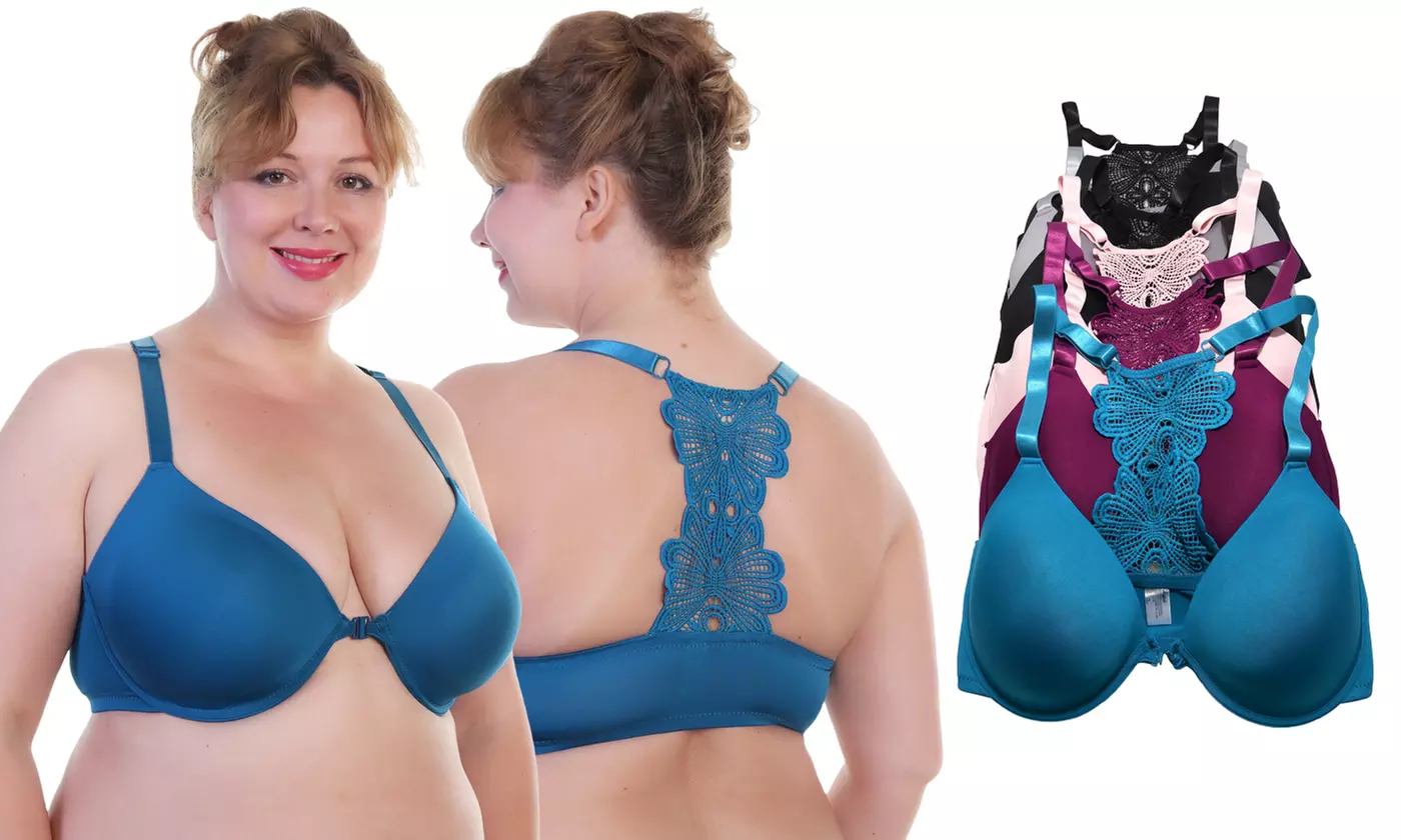 Angelina Wired, Padded D-DD-DDD Bras with Butterfly Back Design - Primary Image