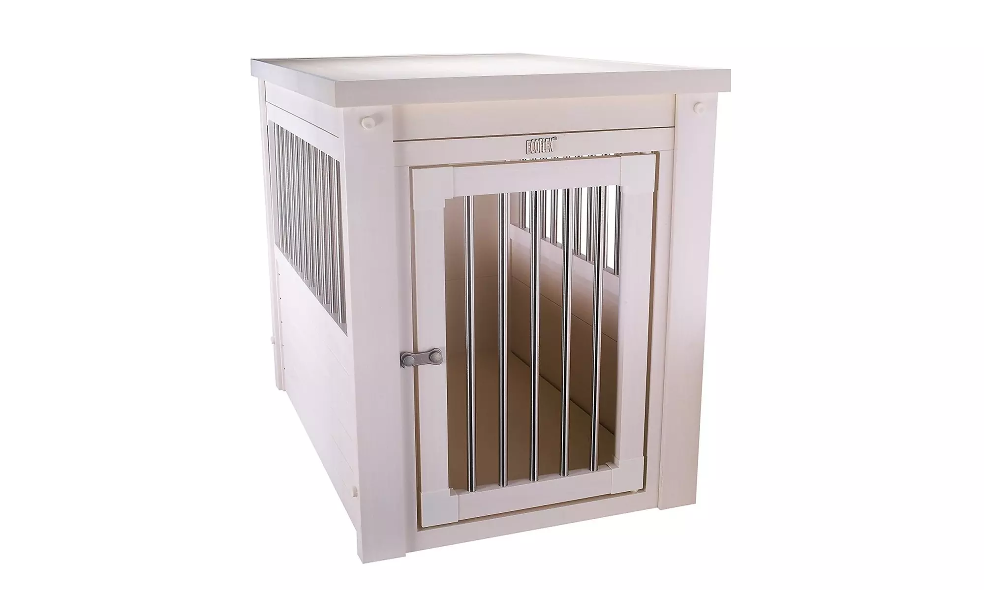 New Age Pet EHHC404S EcoFLEX Dog Crate - Antique White Small - Second Medium