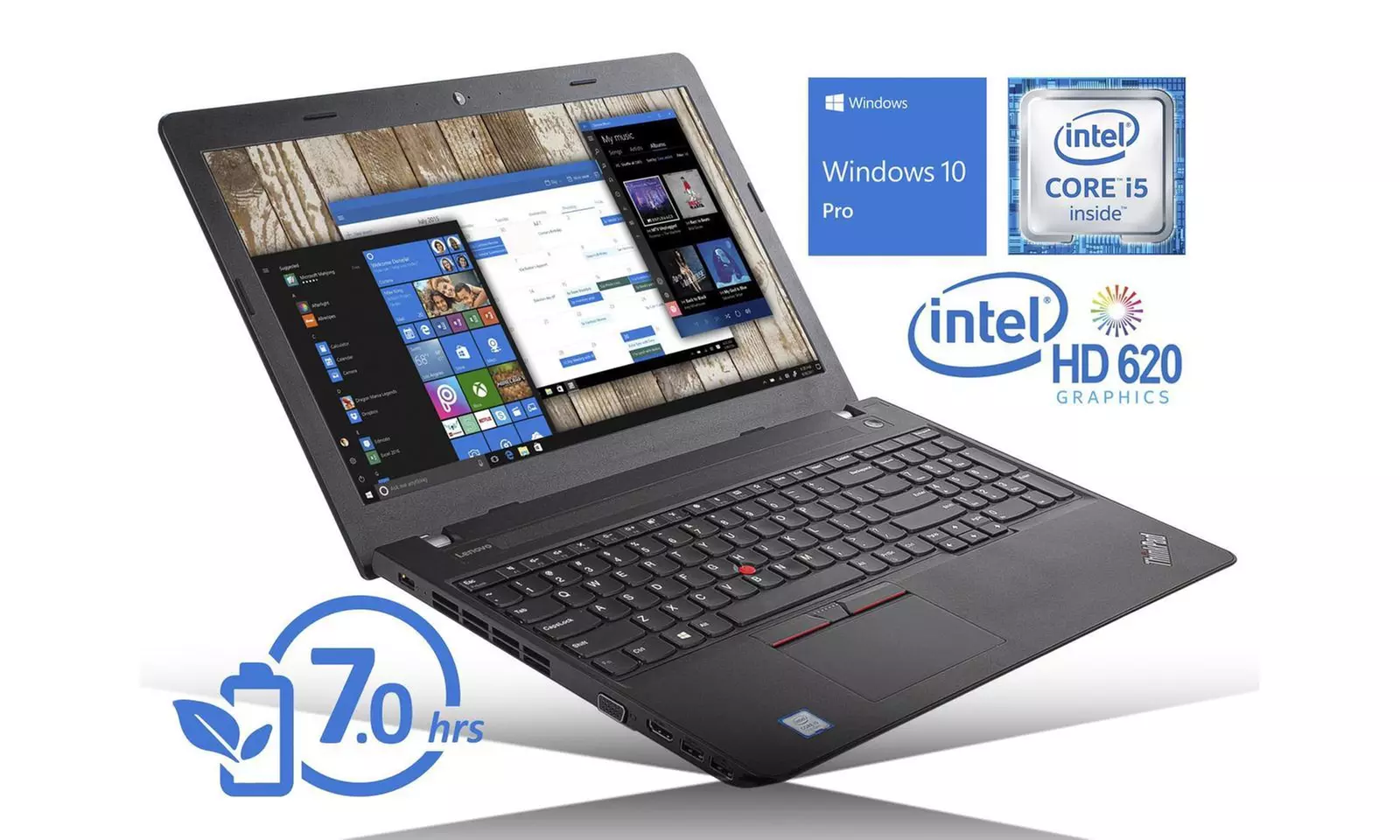 Lenovo ThinkPad E570 15.6" Laptop, 2.5GHz Intel Core i5, 12GB RAM & 256GB SSD - Primary Image