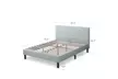 Zinus Shalini Upholstered Diamond Stitched Platform Bed, Sage Grey - Second Medium