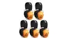 Walkers Razor Slim Passive Ear Muff Blazing Orange, (5 Pack)
