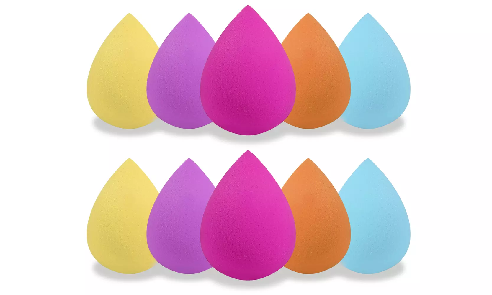 Beauty Makeup Blending Sponges (5 or 10-Pack) - Second Medium