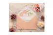 50-Pack A7 Pink Floral Invitation Envelopes for Wedding, Birthday, 5.25"x7.25" - Second Medium