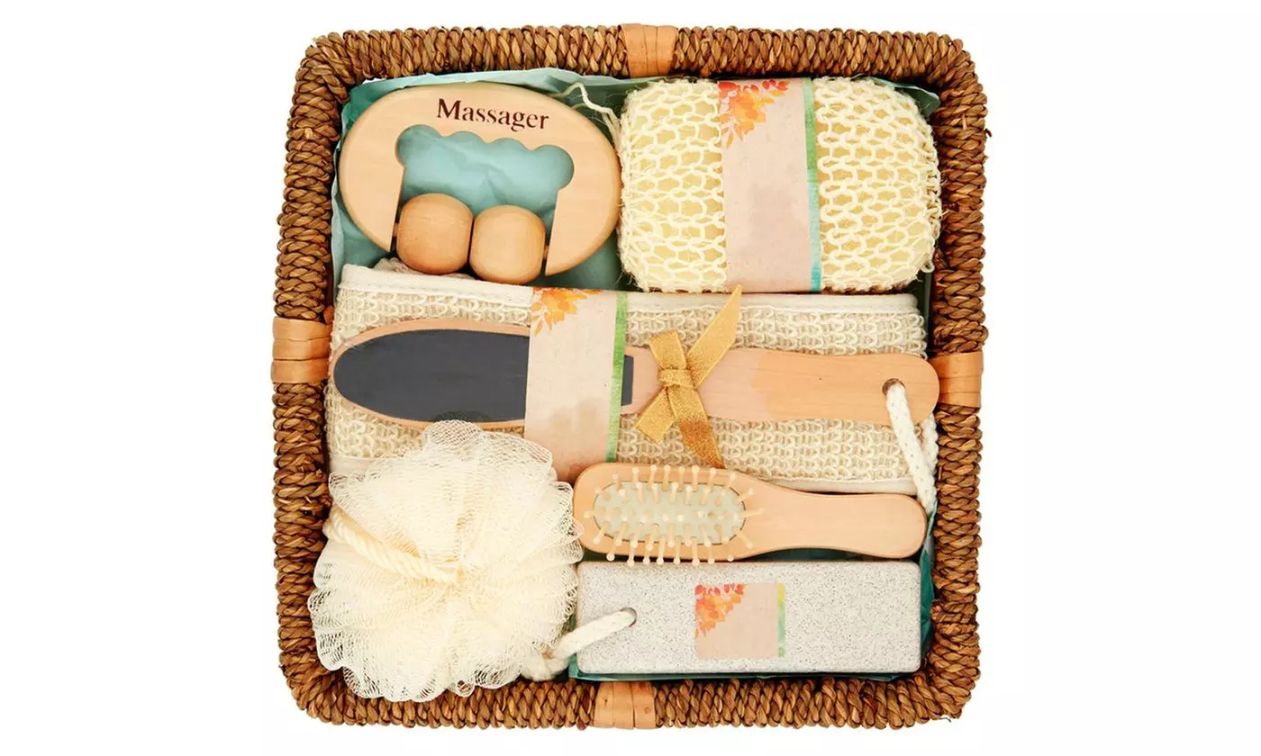 luxurious Essential Design Bath & Spa Gift Set in Basket - Primary Image