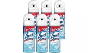 Lysol Disinfectant Spray - To Go - Crisp Linen, 1.5 Oz (Pack of 6)