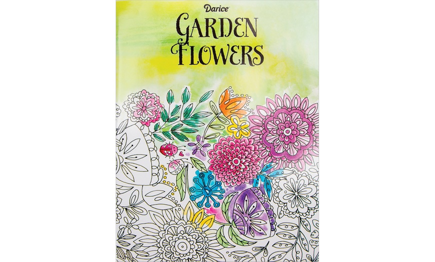 Darice Coloring Book Garden Flower | Groupon