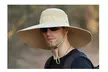 Men's Fisherman Sun Hat Large Brim Cap Wide Edge Outdoor Cap UV Protection Hats - Second Medium