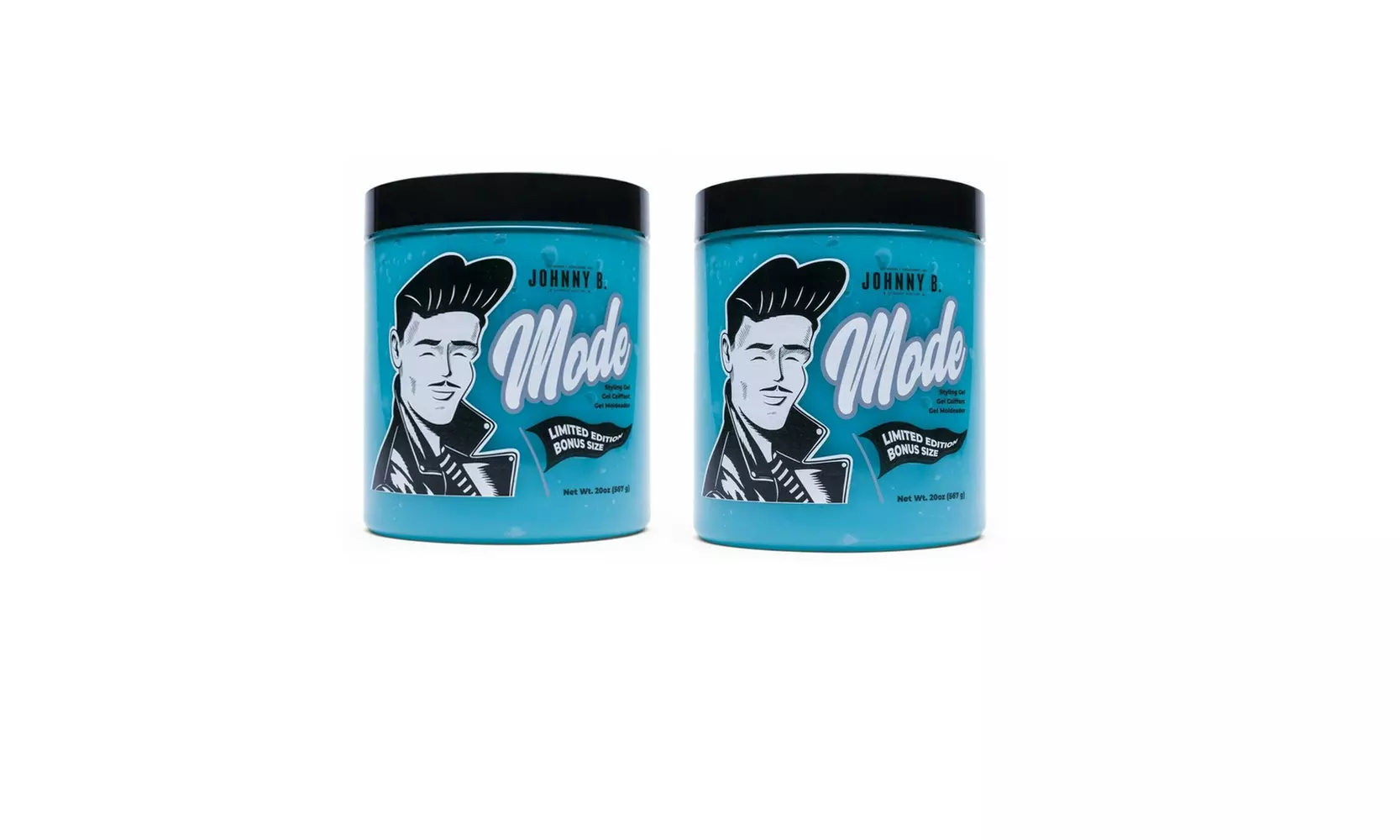 Johnny B Mode Styling hair Gel 20oz Limited Edition Bonus Size - Second Medium