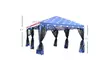 Outdoor Mesh US Flag 10x20 EZ Pop Up Party Wedding Tent Patio Gazebo Canopy - Second Medium