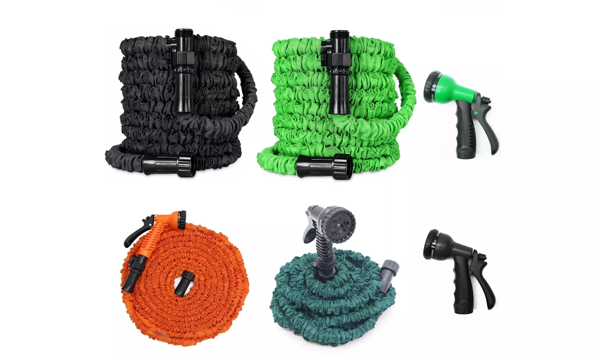 Latest 50/75/100FT Expandable Garden Hose & Spray Nozzle - Primary Image