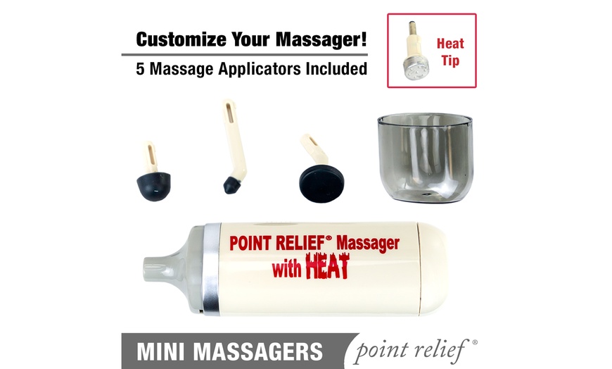 Point Relief Mini Massager For Handheld Targeted Massage Therapy With Heat Groupon 0207