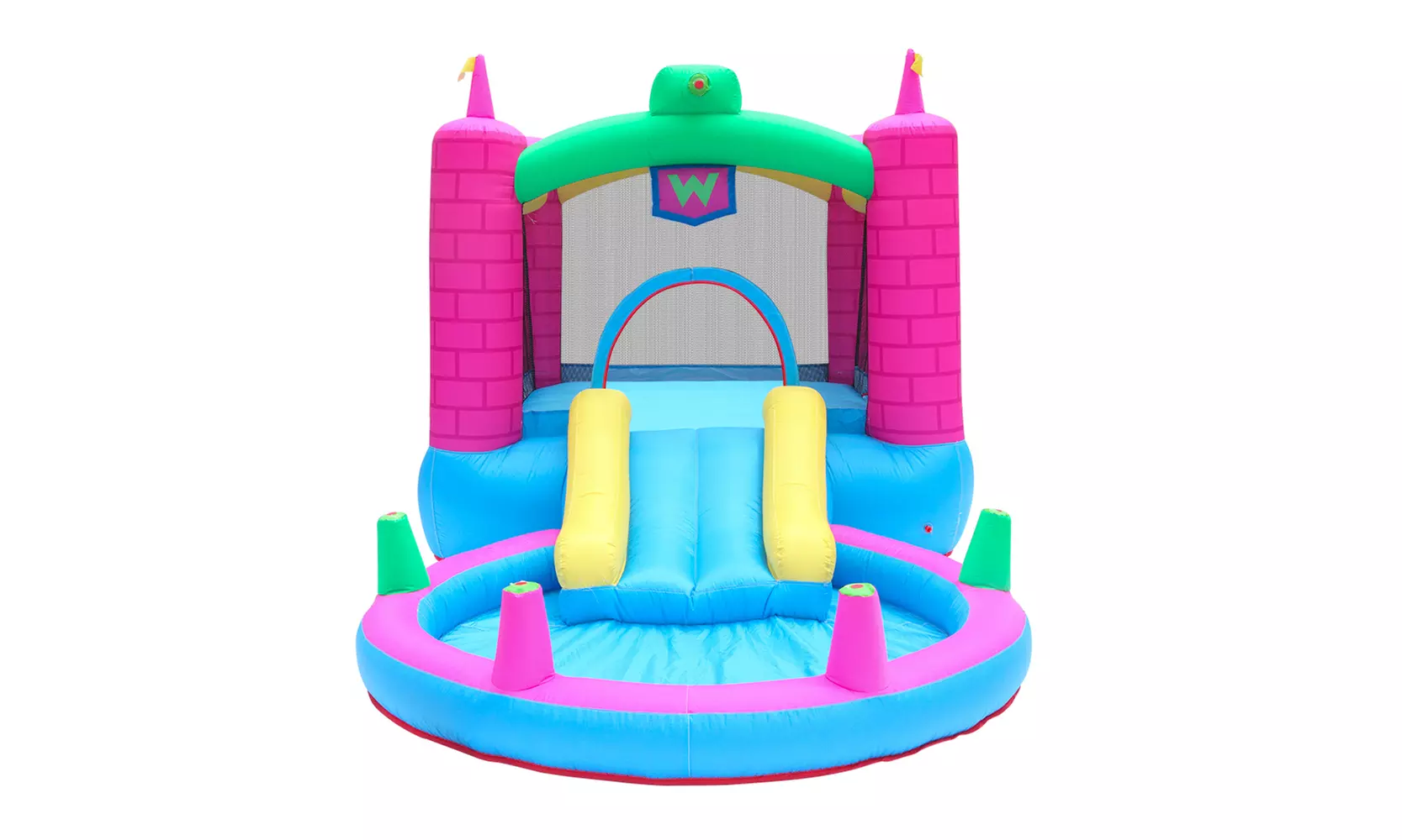 Inflatable Jump 'n Slide Bounce House with 350W UL Certified Air Blower - Primary Image