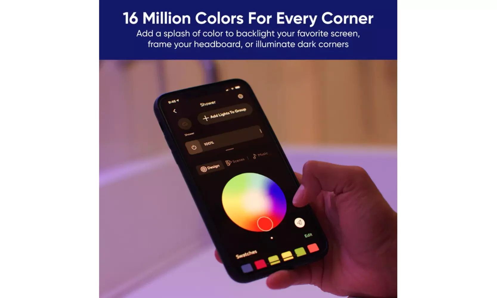 WYZE LED Light Strip Pro with App Control -16 Feet/32 Feet - A Grade Refurbished